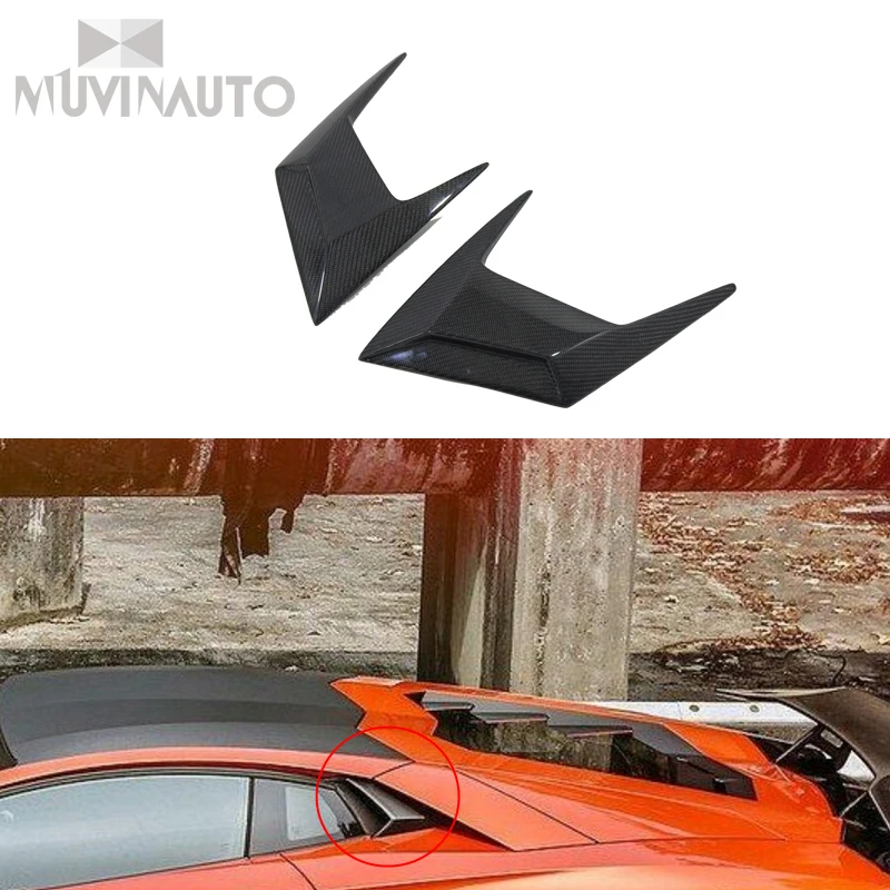 

For Autozubehr dry carbon OEM stil luftkanal 2 styucke Fit For 2011-2014 Aventador LP700 Seite Fenster Luftkanal Intake