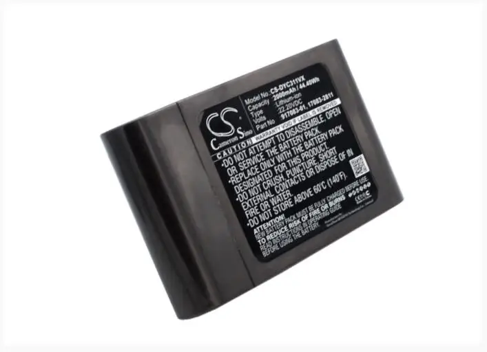 Cameron Sino 2000mah battery for  DYSON DC31 DC31 Animal DC44 Animal Fuchsia DC44 Animal Total Clean  917083-05