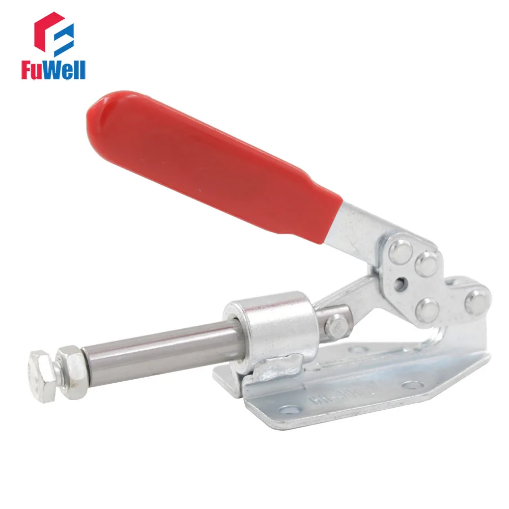 

2pcs GH-36020 Hand Tool Toggle Clamps 180kg Holding Capacity Quick Release 30mm Plunger Stroke Push Pull Fixture Clamp