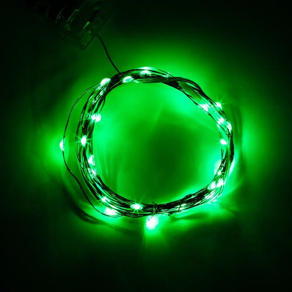 5 Stks/partij 5M 50 Leds Draad Touw Lights Battery Operated Thin String Koperdraad Voor Thuis Slaapkamer Party Tree