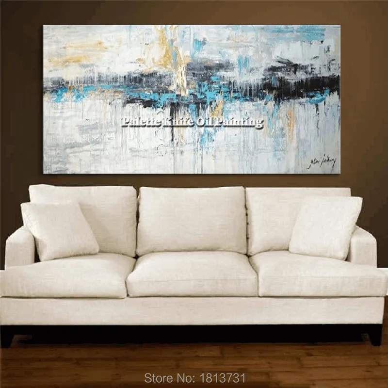 

Hand painted canvas oil paintings handmade Wall art Pictures for living room modern abstract cuadros quadro Home decorative17-12