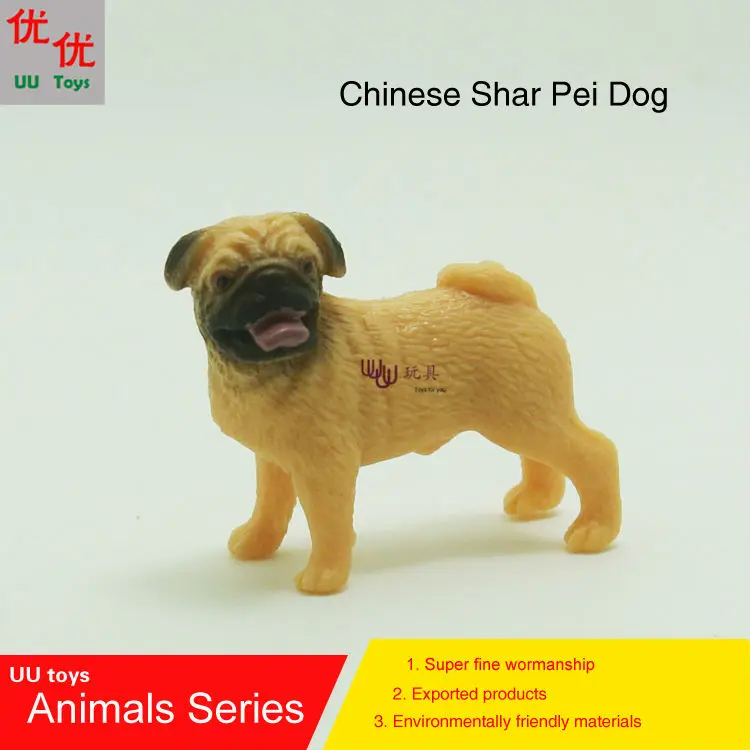 Hot toys:Chinese Shar Pei Dog simulation model  Animals   kids  toys children educational props