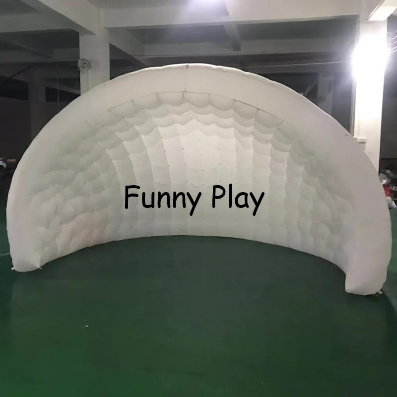 4m Inflatable Luna pod tent for Trade show,Exhibition,White portable outdoor dome inflatable bar tent,oxford  Dome Tent