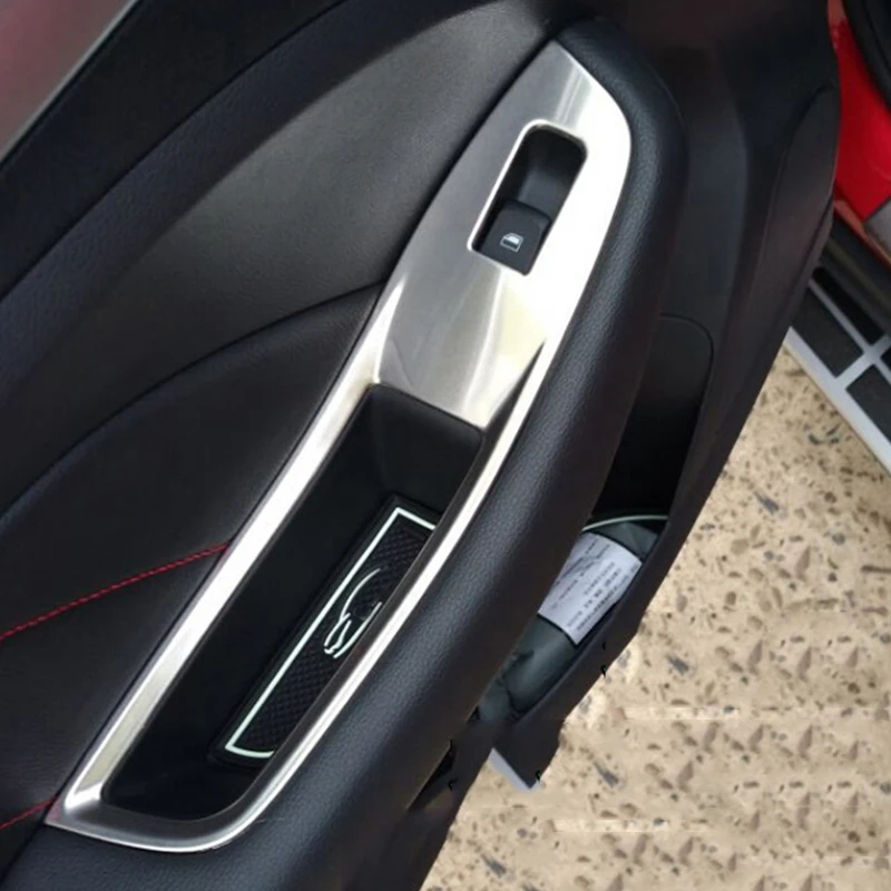 For MG ZS car window button switch cover glass lifting trim frame interior control panel Auto styling accessories Only for LHD