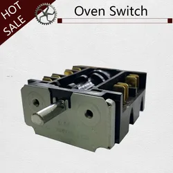New 360 degree rotary  Electrical Power knob Switch 20A 16A 250V gear switch Multi range stove oven switch