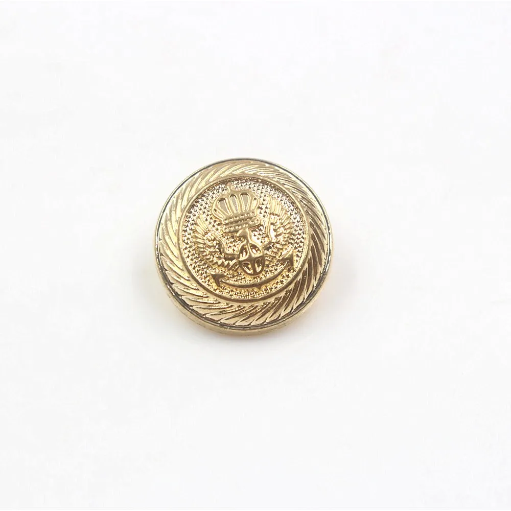 10pcs/lot metal buttons for clothes gold color sweater coat decoration shirt buttons accessories DIY JS-0172