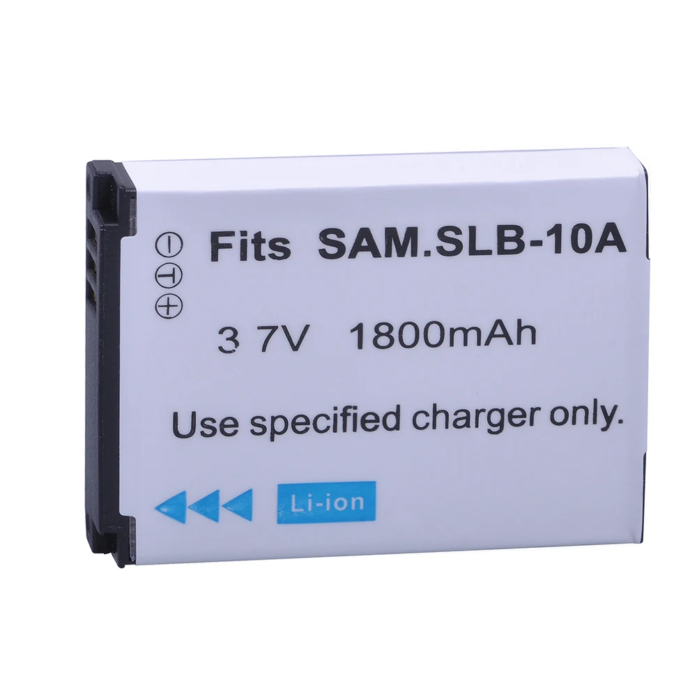 3pc 1800mAh SLB-10A SLB10A SLB 10A Rechargeable Camera Battery for Samsung EX2F WB150F WB250F WB350F WB750 WB800F WB500 WB550