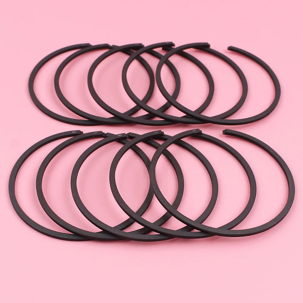 10 pz/lotto Pistone Anelli Per Husqvarna 266 268 268K 371 Motosega Pezzo di Ricambio 50mm x 1.5mm