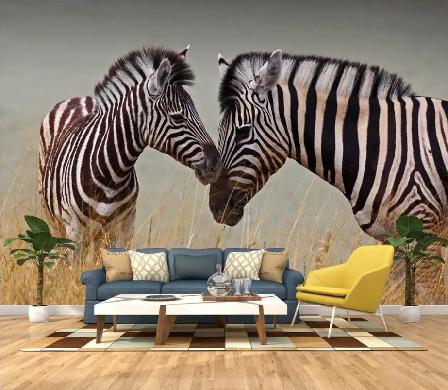 European 3D Wallpaper Walls Home Decor Wallpapers For Room Custom Printing zebra Children Room Wallpaper