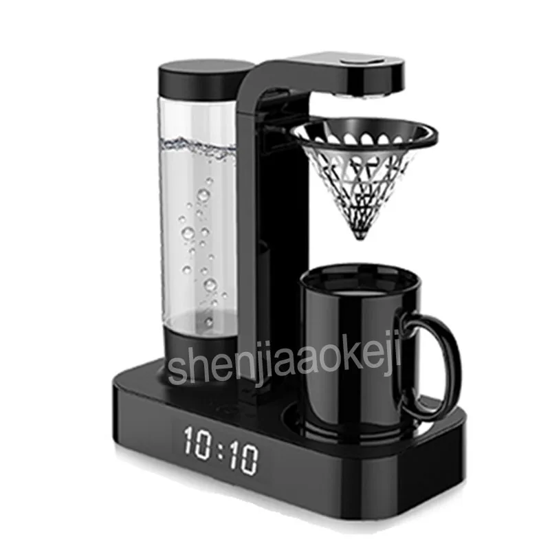 Machine à café domestique 220v 600w, 1 pièce, horloge automatique, américain, mini cafetière de bureau, poinçon à la main