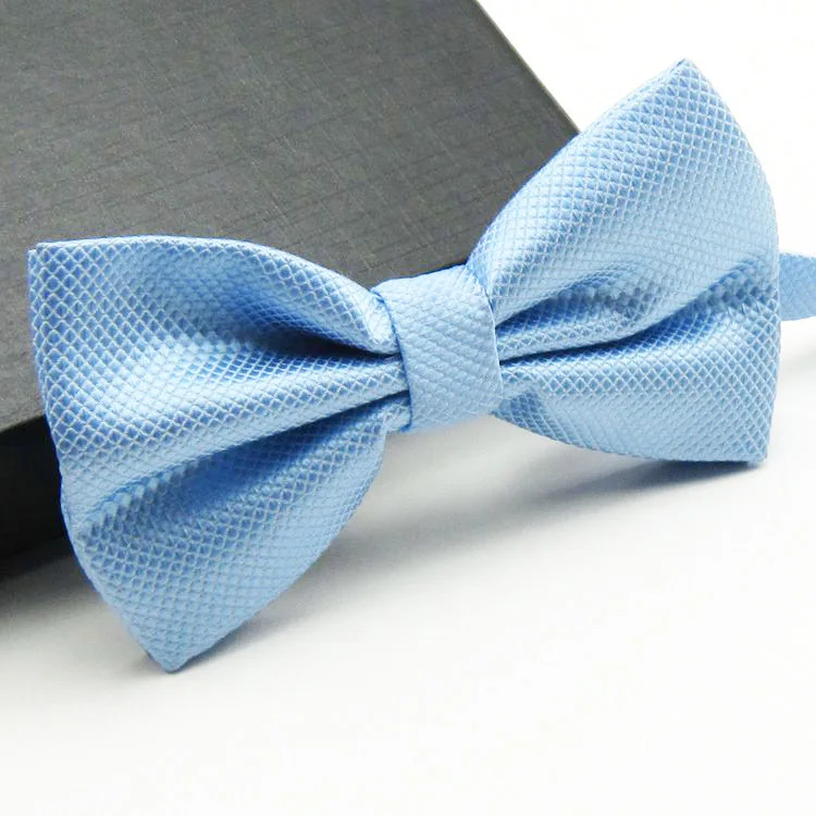 Een Venda Mannen Gravata Effen Kleuren Bowtie Bruidegom Kleurrijke Plaid Das Mannelijke Huwelijk Vlinder Wedding Strikjes Zwart Wit Grijs