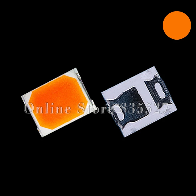 4000pcs/lot SMD LED 2835 lamp beads highlight 0.2W orange amber light-emitting diode