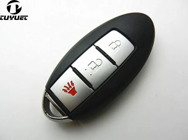 

With Side Groove 3 Buttons Car Key Blanks For Nissan Tiida Sylphy Livina Qashqai Smart Remote Key Shell +Key Blade