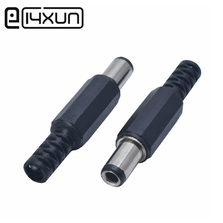 2pcs 6.3*3.0mm DC Power Plug 6.3mm *3.0mm Male Plug Connector Audio Adapter for OD3mm Cable for DIY Repair