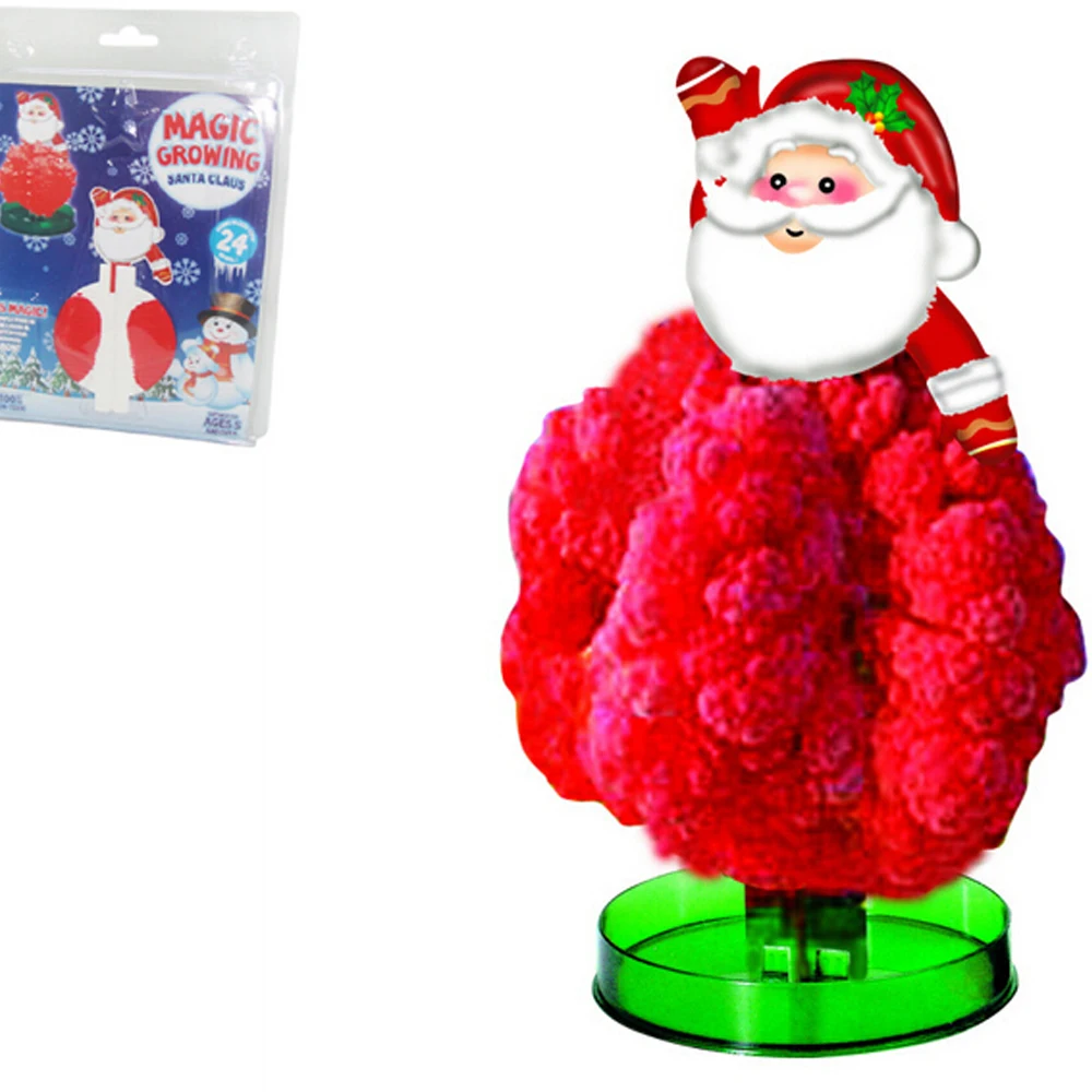 

2019 145mm DIY Red Magical Father Christmas Trees Magic Growing Paper Santa Claus Tree Kit Saint Nikolaas Kids Japan Toys Funny