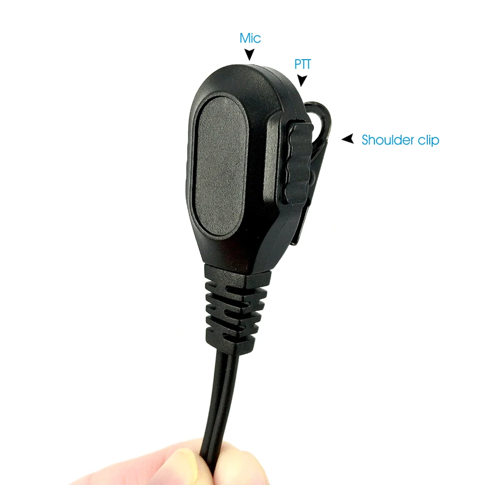 Curve Earpiece Headset Mic for Motorola XIR P8268 P8260 P8200 APX4000 APX2000 APX6000 XPR6300 MTP6550 Walkie Talkie Ear Hook