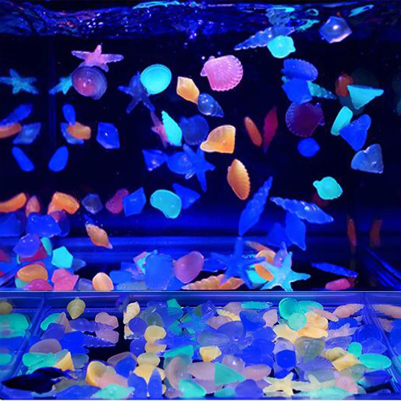 

100pcs/lot Luminous Pebbles Stones Glow In The Dark Garden Ornaments Wedding Decoration Stone Home Crafts Party Event Supplies