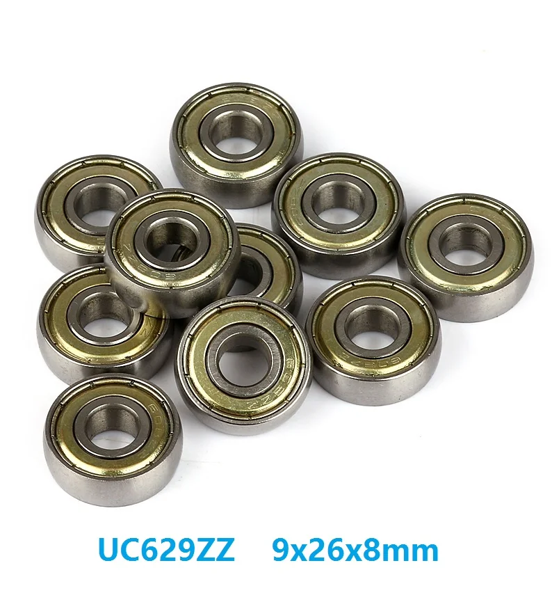 

100pcs/lot ABEC-5 UC629ZZ 9x26x8mm Car sliding door pulley spherical bearings arc track pulley bearing 9*26*8mm