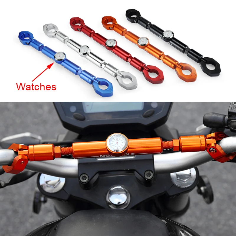 

7/8" Handlebars Crossbar Bar 22mm Handlebar Watches Motorcycle For Kawasaki Z800 Z900 Z1000 er-6n er6n z650 2015 2016 2017 2018