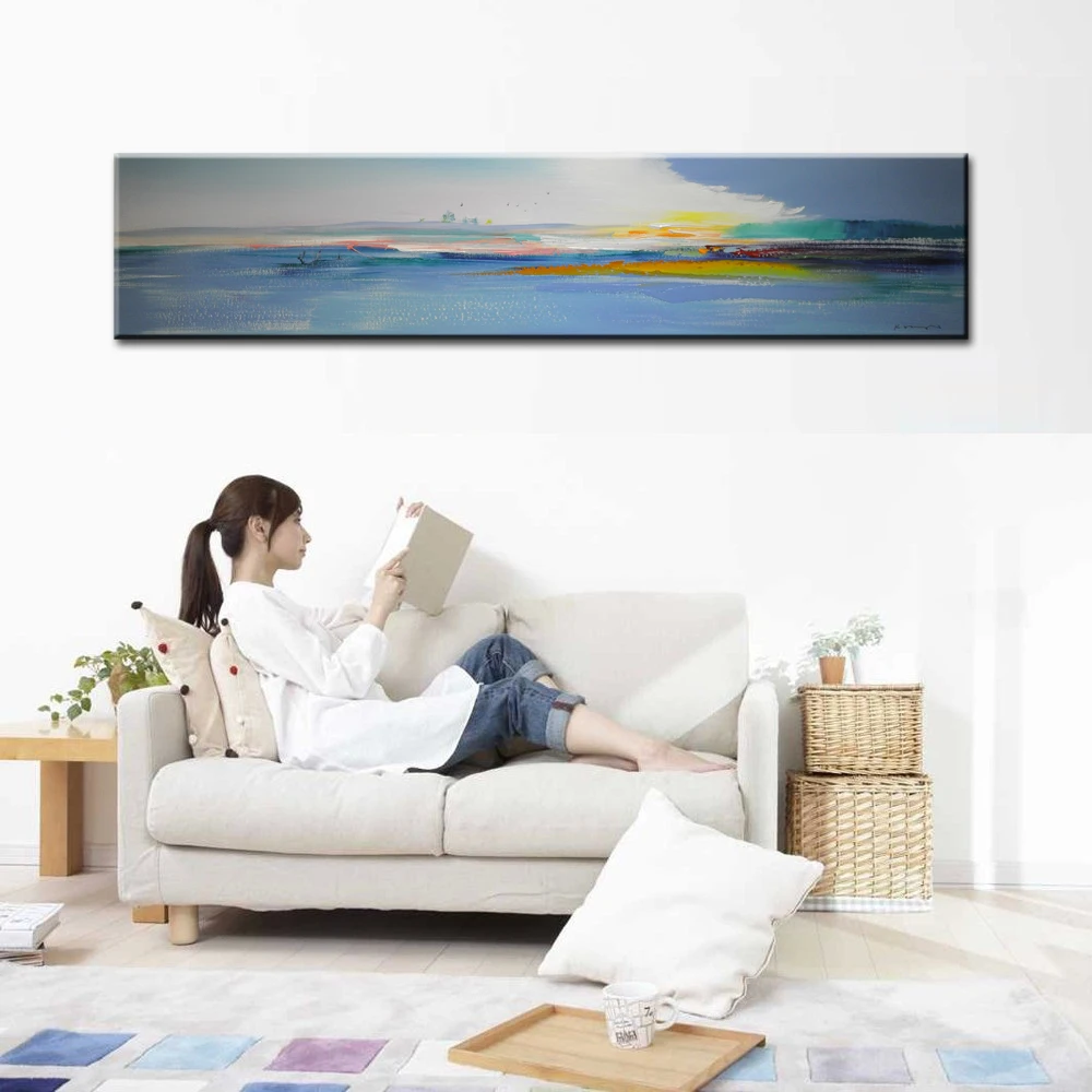 Exclusive original painting seascape hand-painted Home decoration painting  high quality Modern artists painting 1801110201