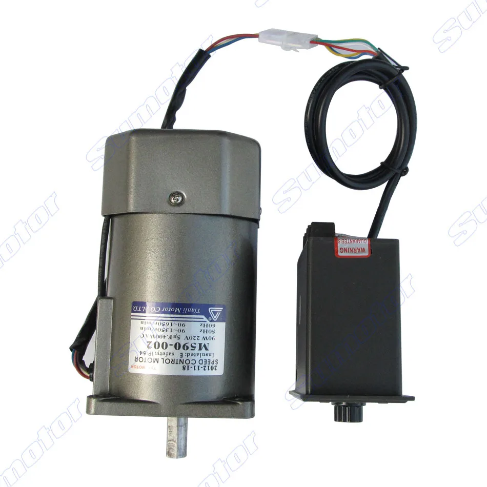 Imagem -03 - Motor Elétrico de Alta Rotação Monofásico com Controle de Velocidade Motor Elétrico 60w 90w 110v ou 220v 50 60hz 1350rpm com Controle de Velocidade cw Ccw Variável para Extrator de Mel