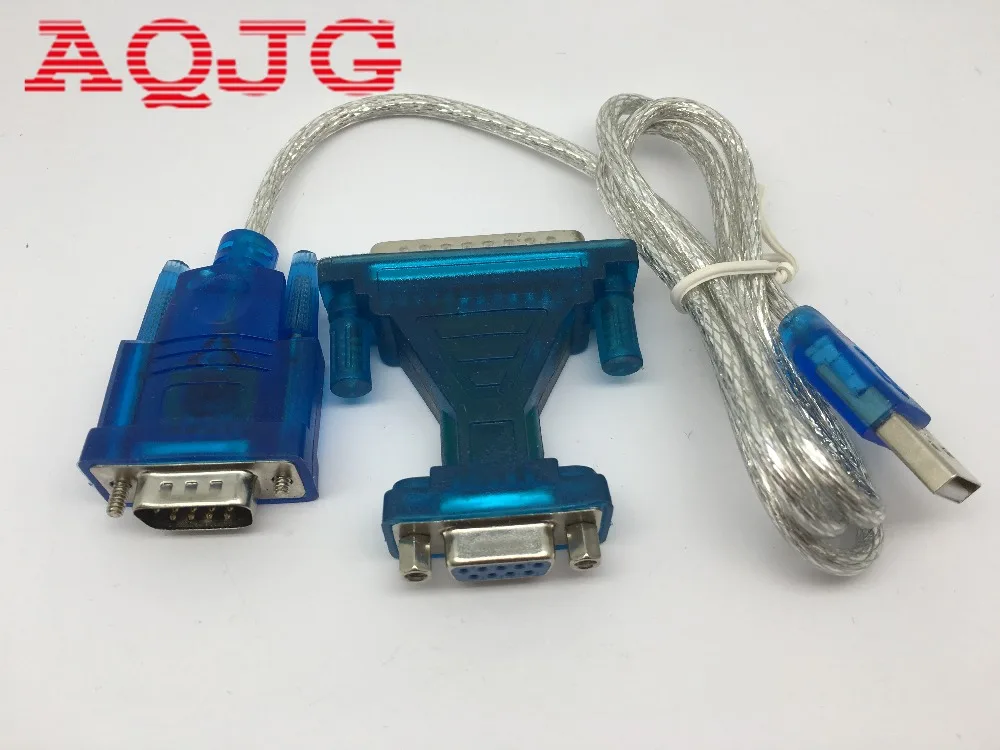 New USB 2.0 To RS232 Com Port 9 PIN SERIAL DB25 DB9 Adapter Cable Converter for Windows 98/ ME/ 2000/Windows 0.8M 3ft  AQJG