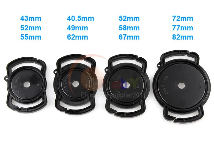 100% NEW Universal Lens Cap Anti-losing Camera Buckle Lens Cap Holders 4PCS High Quality