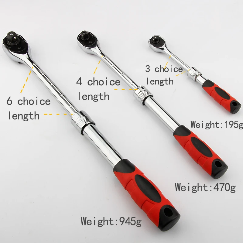 Ajustable Socket Ratchet Wrench 1/2\