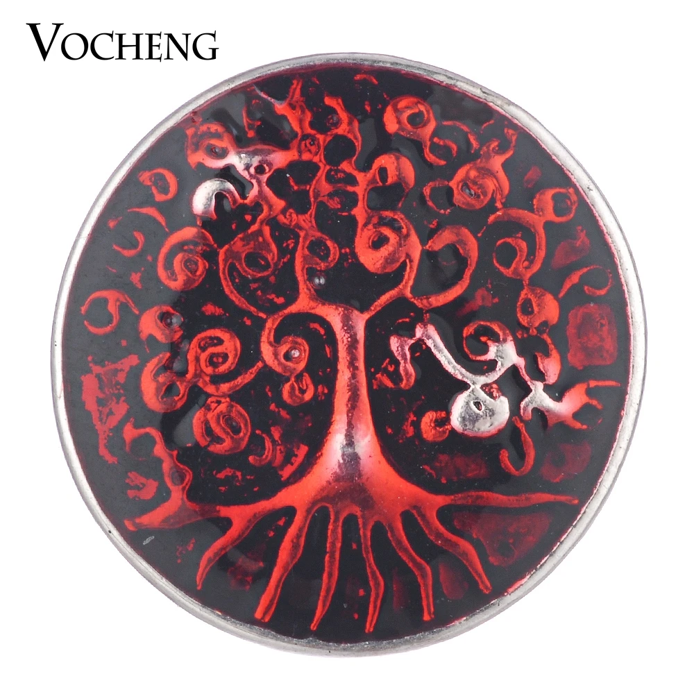 Vocheng – bijoux avec bouton arbre généalogique, 4 couleurs, 18mm, Vn-1773