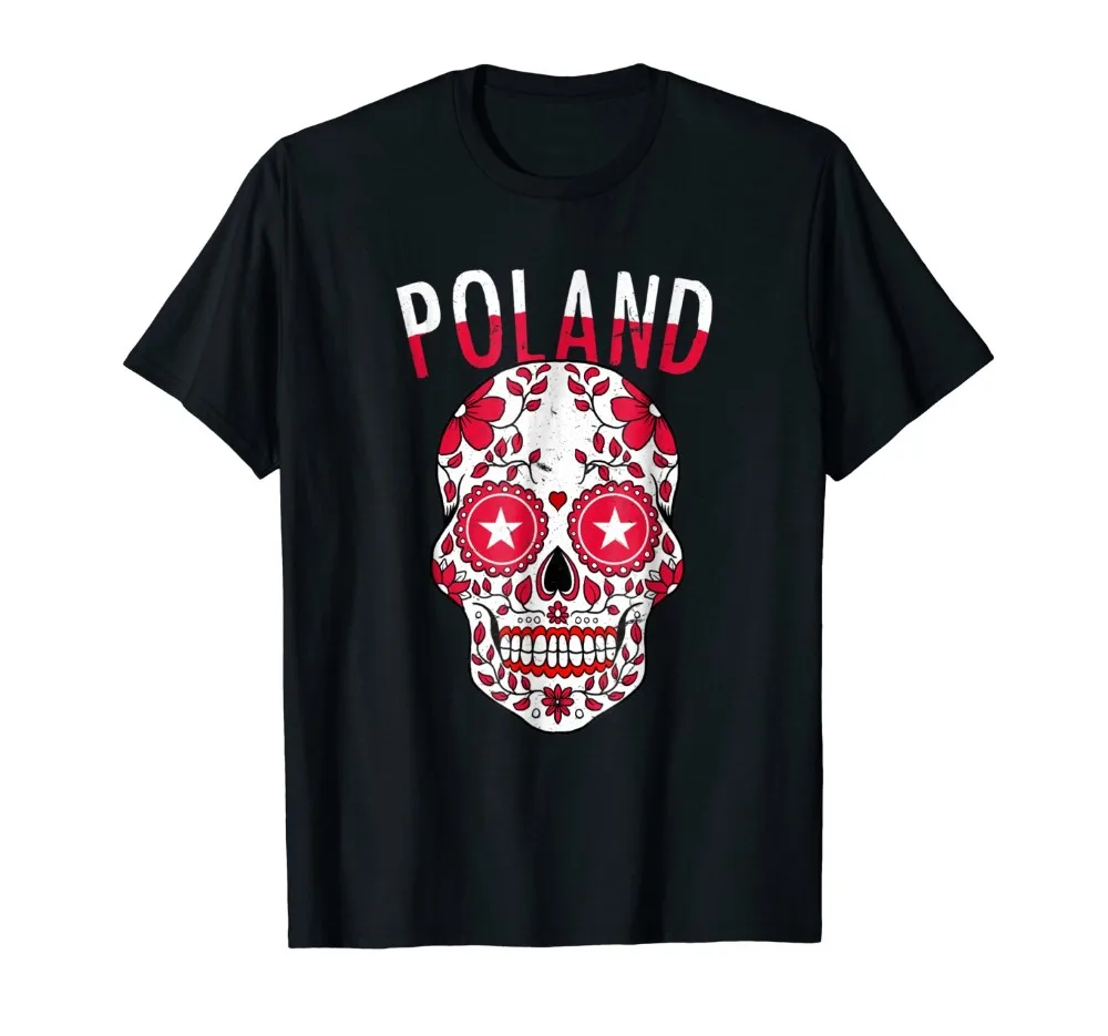 Men 2019 New Short Sleeve Hipster Poland Team Shirt 2019 for Polska Fans Soccers Footballer Male Tees