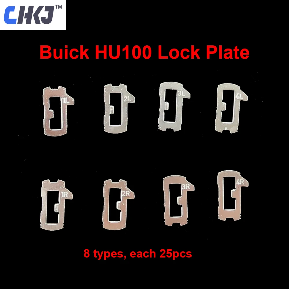 CHKJ 200pcs/lot HU100 Car Lock Reed Locking Plate For Chevrolet/Ma Rui bao/Cruze/Camaro Buick New Regal LaCrosse GL8 Each 25pcs