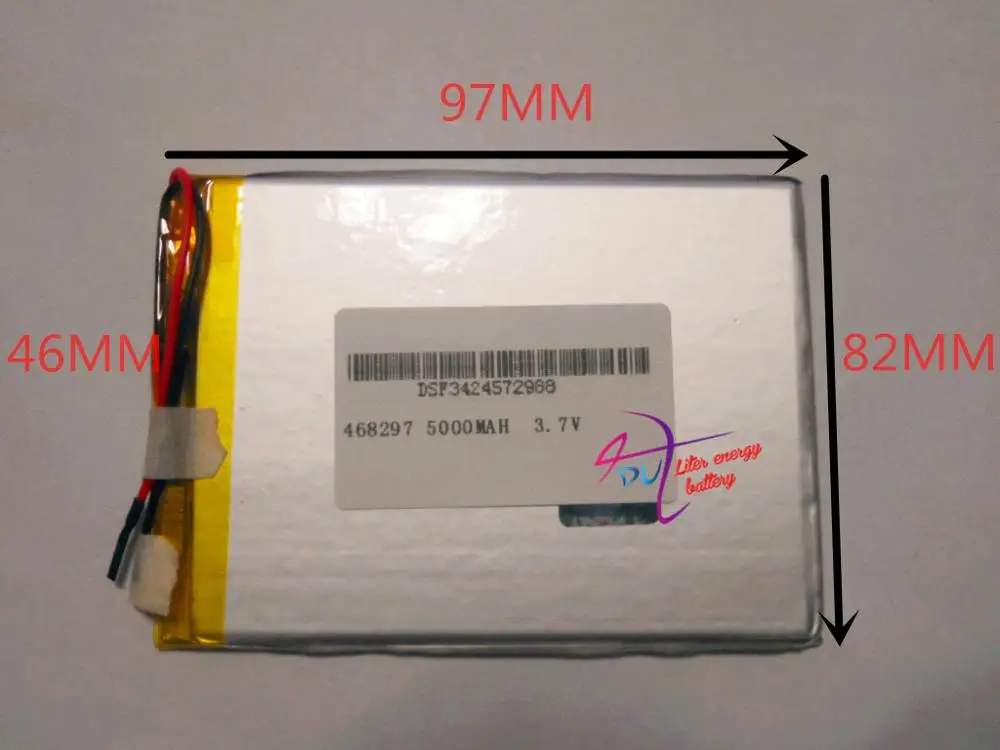 بطارية ليثيوم أيون ، 468297 ، 3.7 فولت ، 5000 مللي أمبير ، 5080100 قطعة ، للكمبيوتر اللوحي ، بنك الطاقة