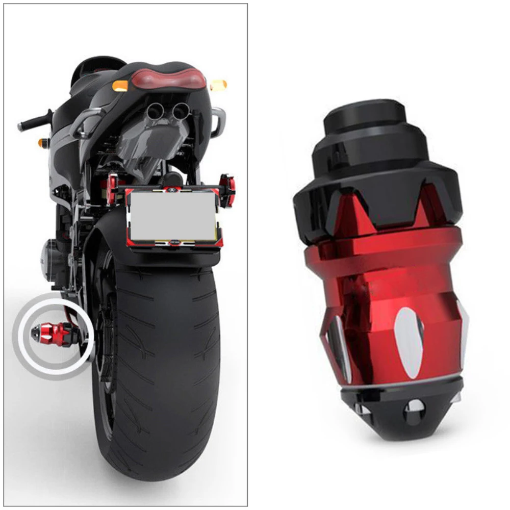 Red Falling Protector Motorcycle Frame Slider Anti-Crash Caps Engine Protection Kits From Crashing and Scratching