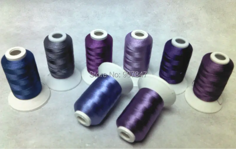 Simthread PURPLE Colors Polyester Embroidery Thread 550 Yards/spool