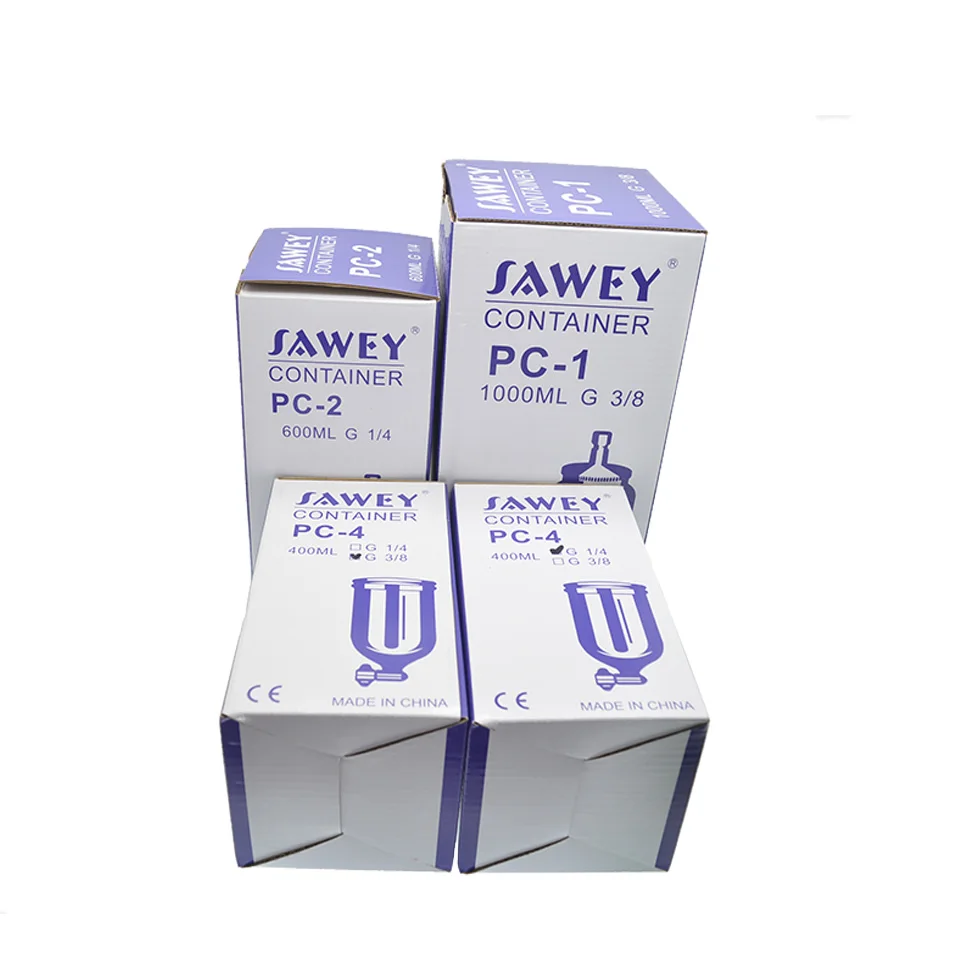 SAWEY HVLP Paint Container Spray Paint Cup 400/600/1000ml Free Shipping