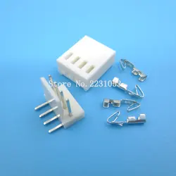 20 Sets KF2510 KF2510-4AW KF2510-4P Connector Right Angle Pin Header 2.54mm 4pin