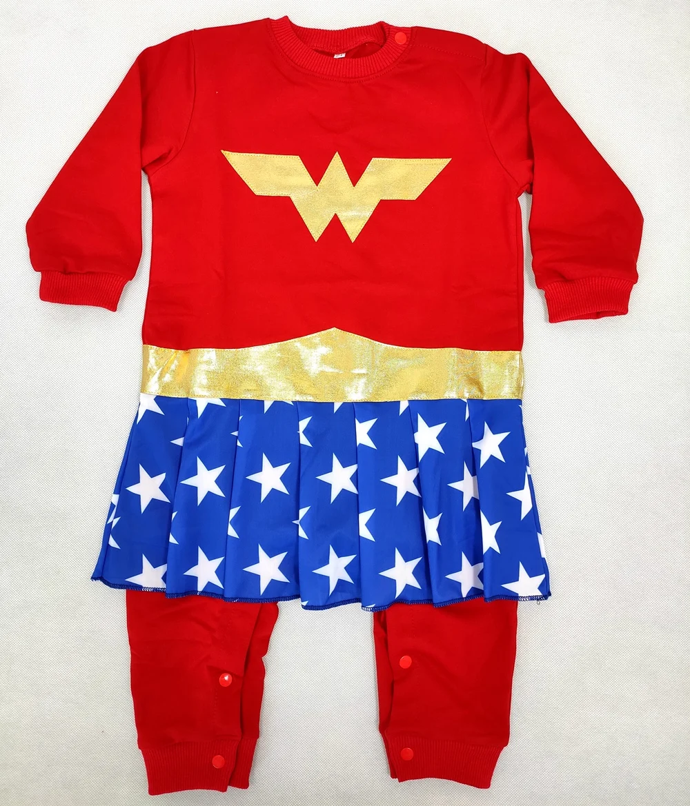 Baby WonderGirls Costume Halloween Costume Romper Dress jumpsuit Costume toddllers Cosplay