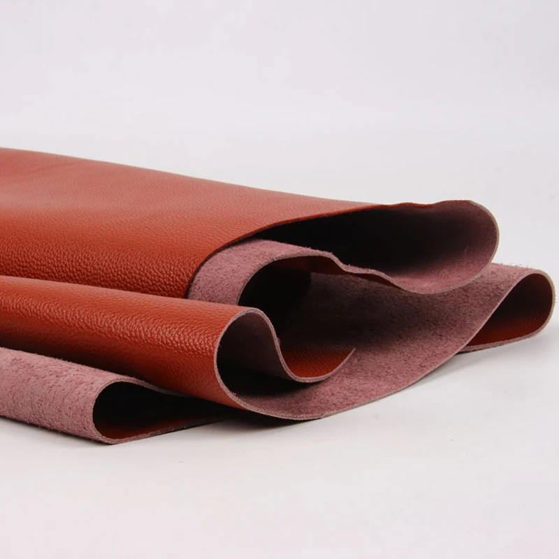 Real crazy horse leather cow leather first layer material 1.4-1.8mm thickness 8 size for choose dark orange color