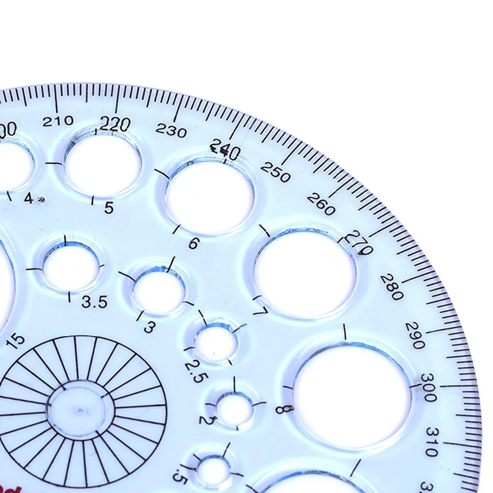 XRHYY – ensemble de 2 rapporteur à 360 degrés et machine à fabriquer des cercles