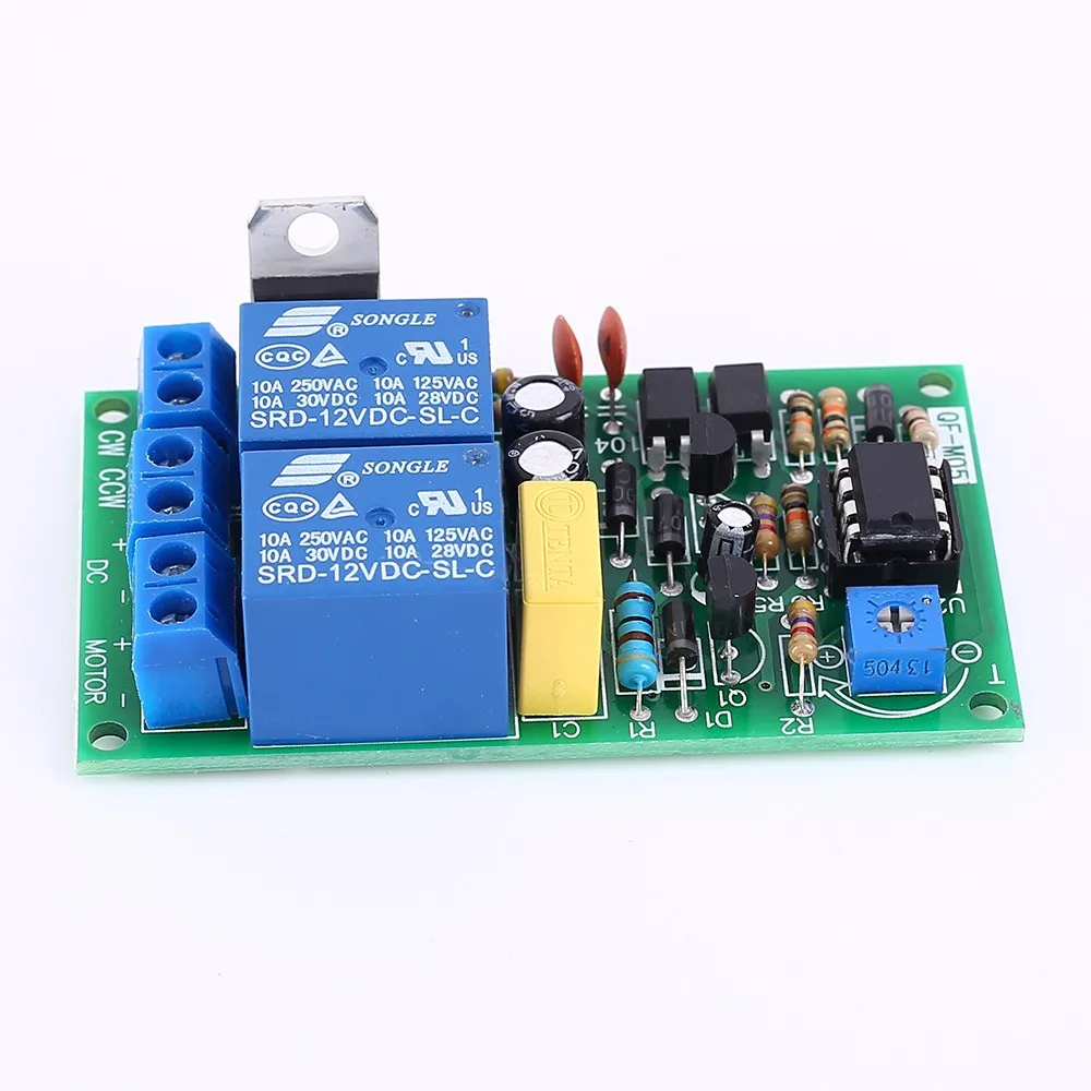 DC Motor Módulo de Controle para Carro Inteligente, Controlador Reverso Forward, Auto-Locking, Motor Driver, Toy, 12V, 10A