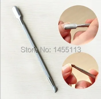 1pcs Cuticle Pusher Stainless Steel Spoon Pusher Cuticle Manicure Nail Art Tools Nail Cleaning Under Nail Cuticle
