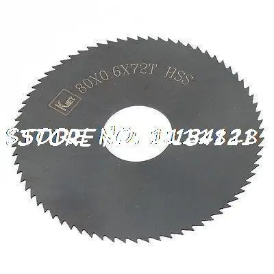 80mm x 0.1/0.6/1.5/2/2.5-3/3.5-4/4.5-5/5.5-6/6.5-7mm x 22mm  HSS Slitting Saw Blade Cutting Tool