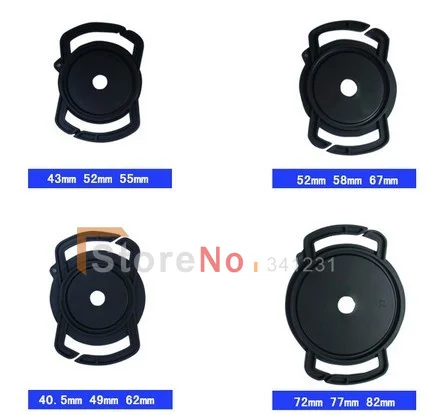 4PCS Camera Lens Cap Anti-losing Holder Protection Cover 40.5/49/52/55/58/62/67/72/77/82mm Universal