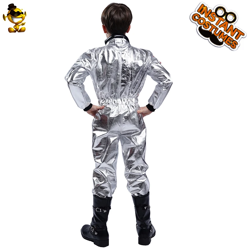 Children's Party Astronaut Costume Halloween Cosplay Alien Spaceman Jumpsuit Boy Astronaut Costume  Party