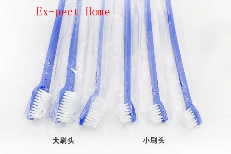 

500pcs/lot Wholesale Dog Toothbrush Cat Pet Dental Grooming Washing Tooth Brush Pet Tooth Cleaning Tools random color