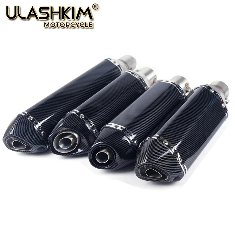 36~51mm Universal Motorcycle Exhaust Muffler Escape Slip On Pipe Fit Motorbike Scooter ATV Dirt Bike Moped