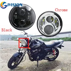 ホンダ用モーターサイクルLEDヘッドライト,7インチ,72W,cb400,cb500,cb1300,ホーネット250, 600,vtecver250,新品