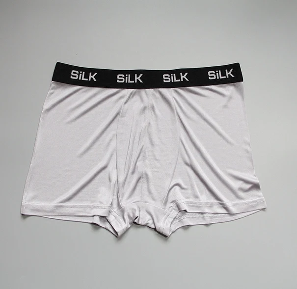 1PC 100% Pure Silk Soft Men\'s Underwear Boxer Size L XL 2XL 3XL SG106