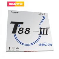 SANWEI T88-3 Table tennis rubber Half sticky Loop with sponge pimples in ping pong rubber tenis de mesa