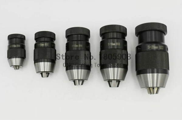 Taper B18, Portabrocas de tamaño mediano de 0,2-16mm portabrocas sin llave portabrocas con cierre, precisión: menos de 0,1mm